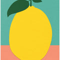Art Prints of Lemon With Two Leaves