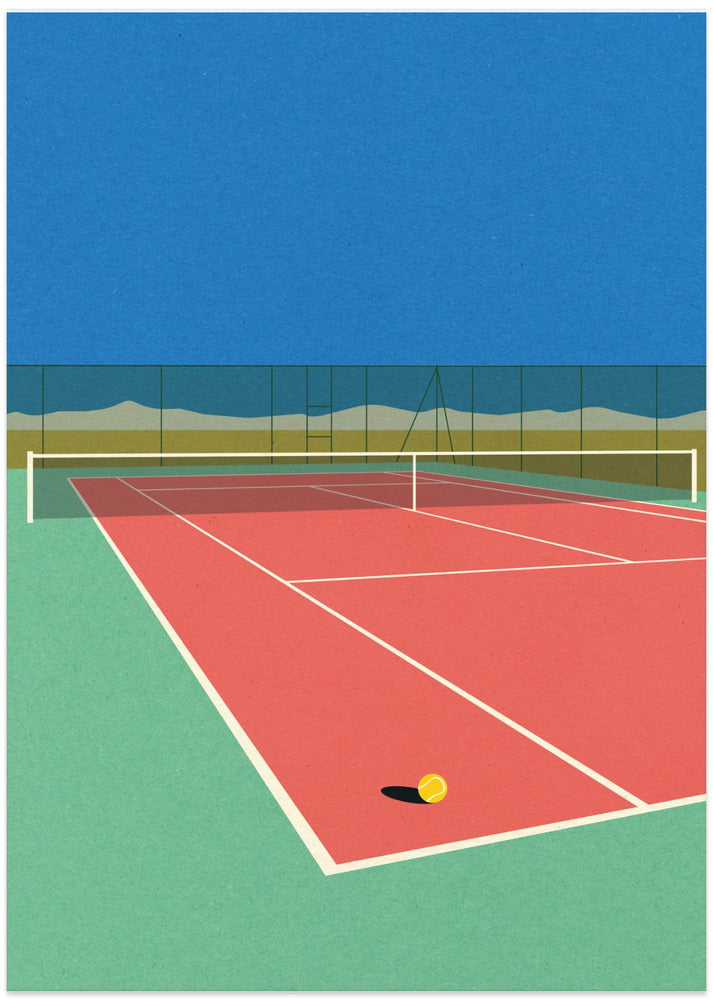 Tennis Court In the Desert