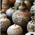 Intricate Ceramic Vases