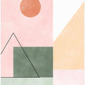 Pastel Tones With Minimalist Shapes