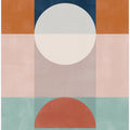 Abstract Geometric Artwork With Earthy Tones