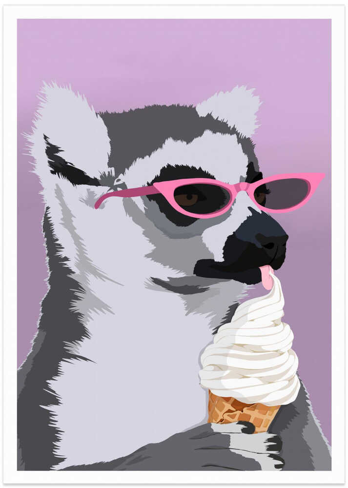 Jugdy Lemur with Icecream