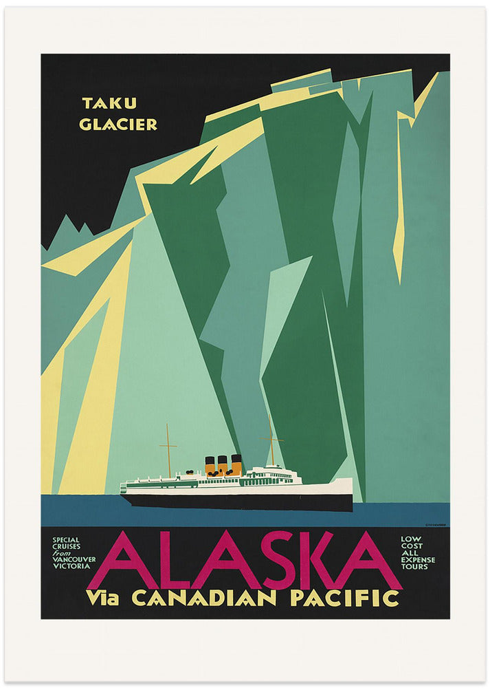 Alaska Via Canadian Pacific. Taku Glacier