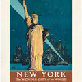 New York, the Wonder City of the World Travel By Train (1927) Poster By Adolph Treidler