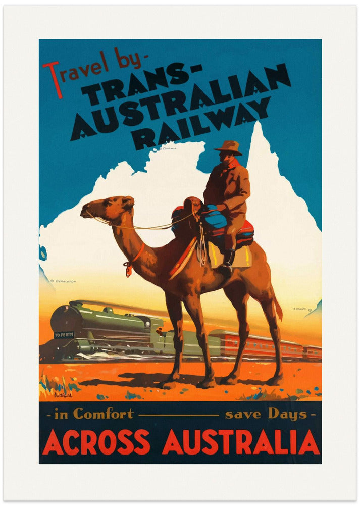 Trans Australian Railway Poster