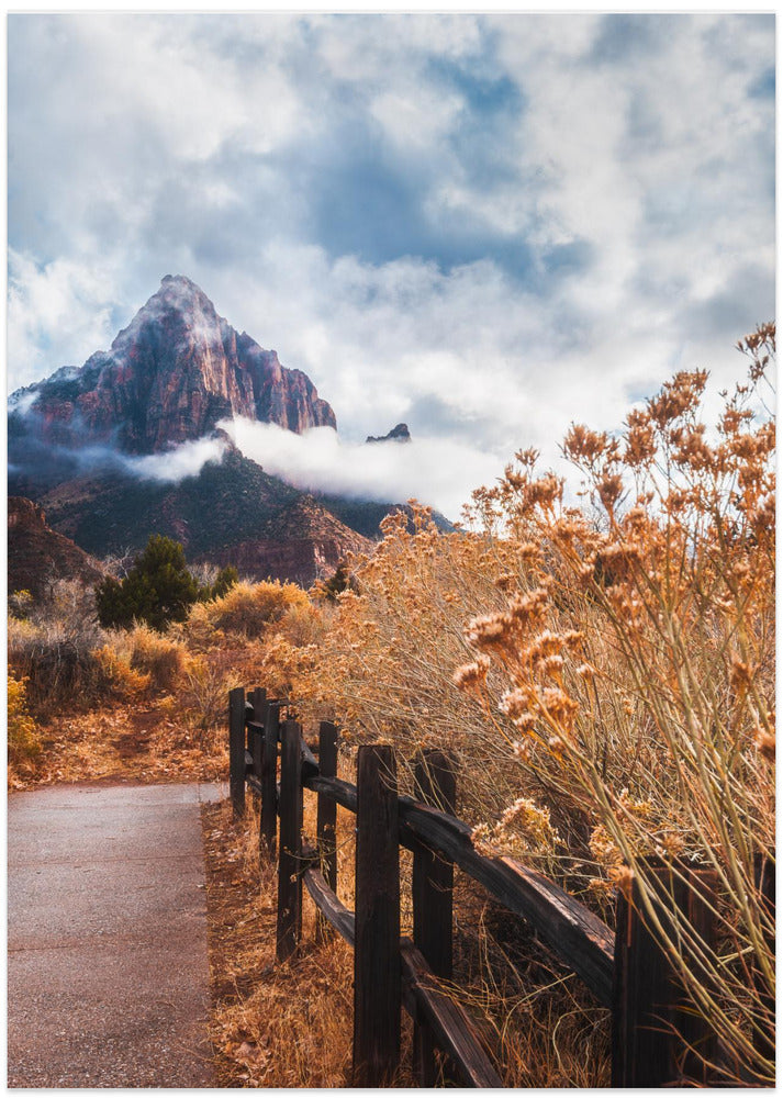 The trail to the rock