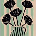 Striped Blooms Vase