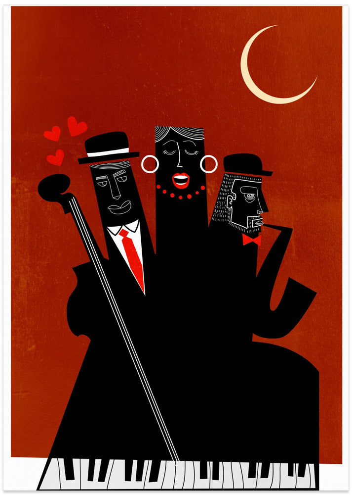 Art Prints of Singing Around the Christmas Tree