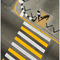 Woman passing Crosswalk