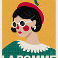 Art Prints of La Pomme French Fashion Portrait
