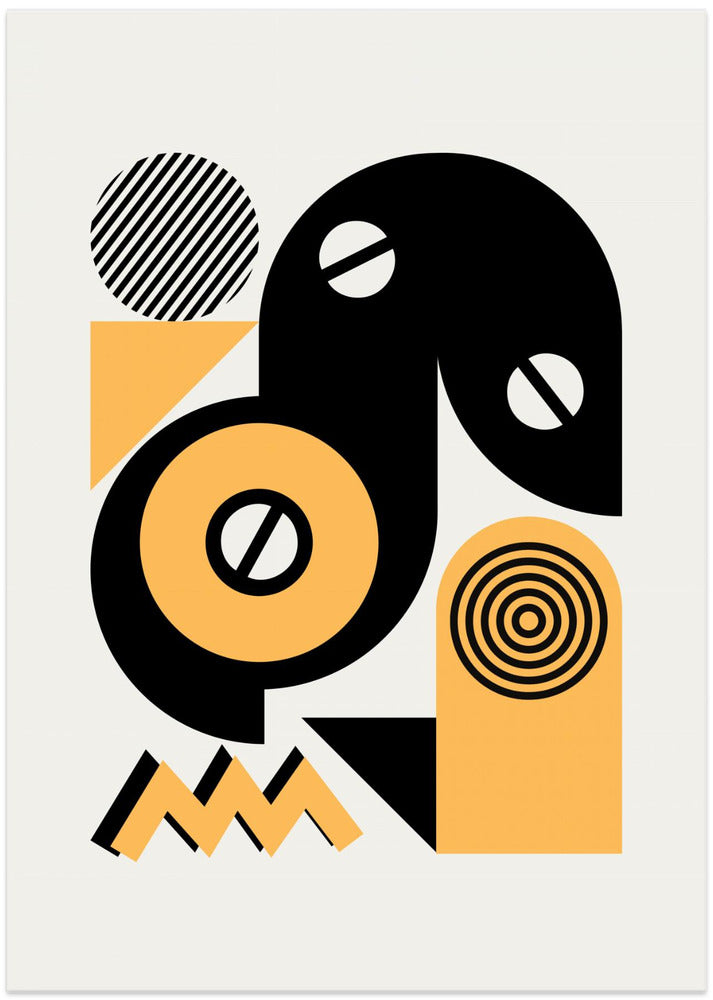 Geometrical Design In Yellow