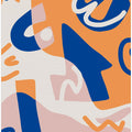 Abstract Shapes In Blue and Orange