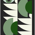 Mid Century Geometrical In Green