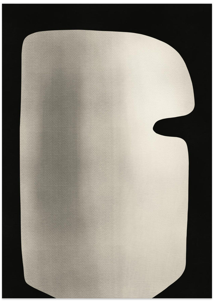 Abstract White Sculpture Mask