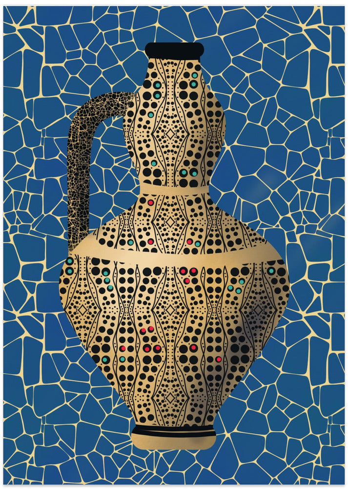 Mosaic Pattern with Polka Dot