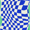 Blue Checker Pattern
