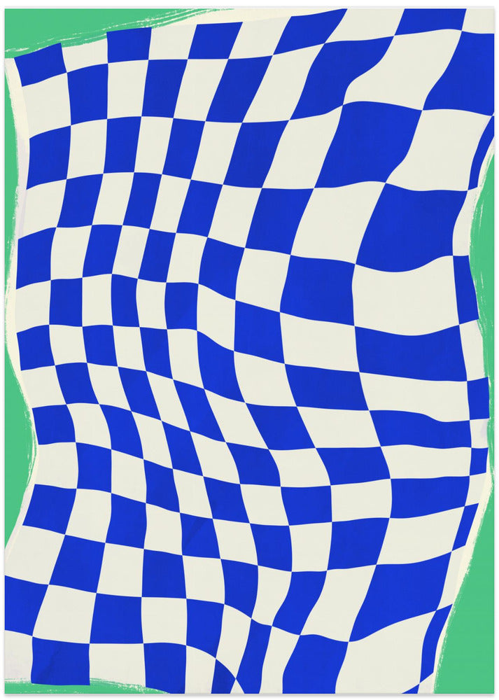 Blue Checker Pattern