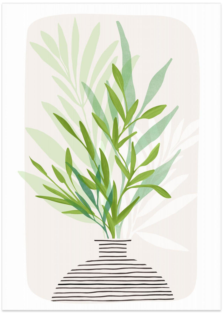 Painted Olive Branch Still Life