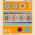 Art Prints of Sushi Japanese Food Print