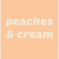 Peaches Cream Text Poster