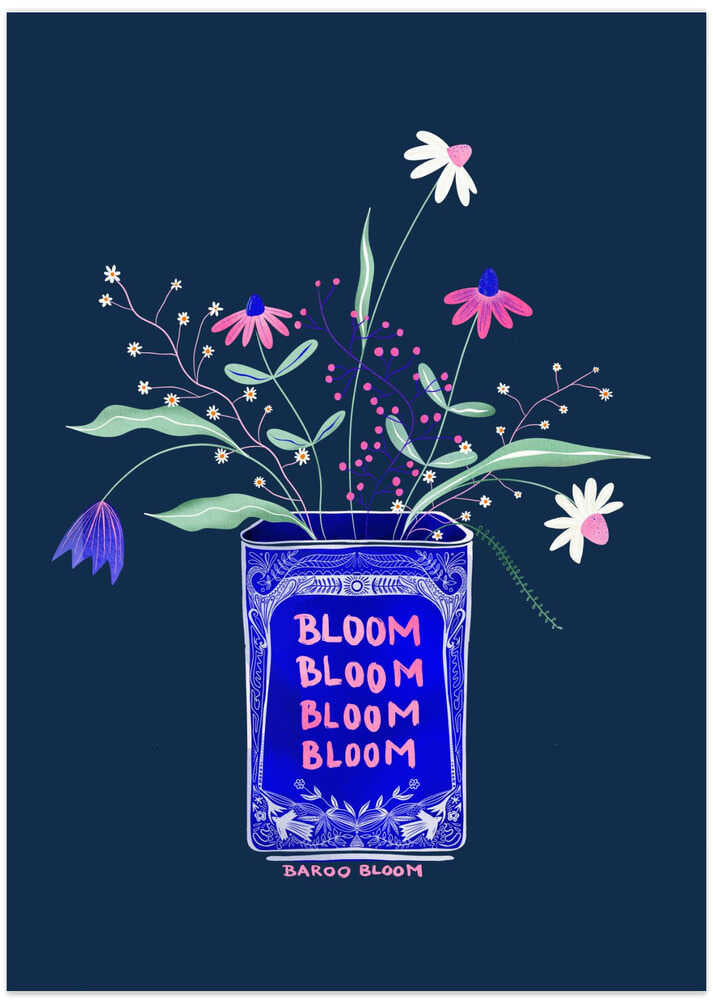 Tin Can Flower Illustration