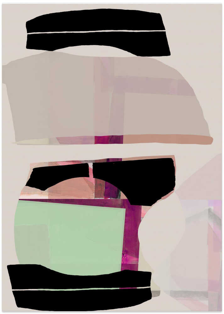 Colored Abstract Black No1