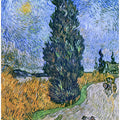 Vincent Van Gogh's Road With Cypress and Star 1890