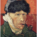 Vincent Van Gogh's Self Portrait With Bandaged Ear and Pipe (1889)