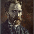 Vincent Van Gogh's Self Portrait With Pipe (1886)
