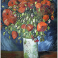 Vincent Van Gogh's Vase With Poppies (1886)