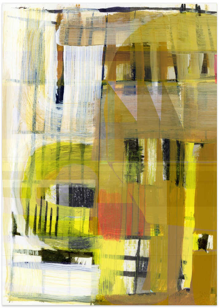 Yellow Ochre Abstract No1