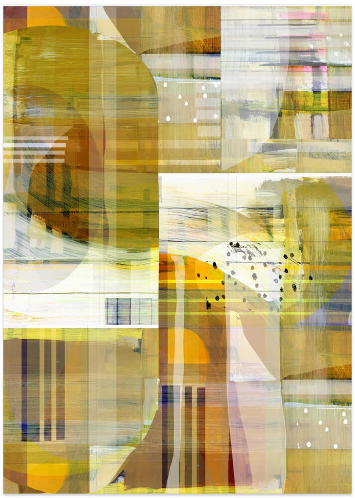 Yellow Ochre Abstract No3