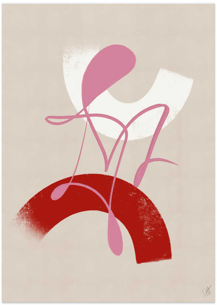 Red and Pink Abstract No. 3