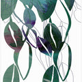 Botanical Leaf Print Art In Navy Blue 4