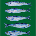 Art Prints of Sardines Forest Green
