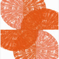 Art Prints of Orange Circle Fans 1