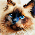 Art Prints of Cat watercolor painting animal