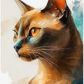 Cat watercolor painting animal