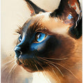 Art Prints of Cat watercolor painting animal