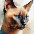 Art Prints of Cat watercolor painting animal