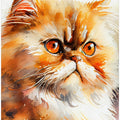 Art Prints of Cat watercolor painting animal