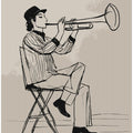 Art Prints of Trumpet Man