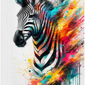 Art Prints of Colorful Zebra