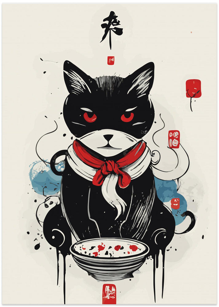 Art Prints of Cat & the bowl