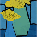 Art Prints of Blue and yellow still life arrangement