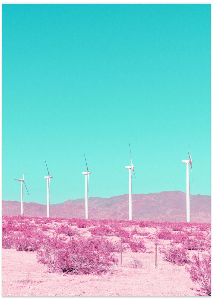 Palm Springs Windmills in the Desert