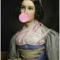 Art Prints of Bubble Gum Portrait