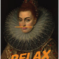Relax Altered Oil Painting