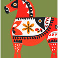 Art Prints of Alternative Dala Horse