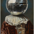 Antique Disco Ball, A Man with Disco head